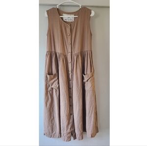 notPERFECTLINEN Brown Maxi Dress